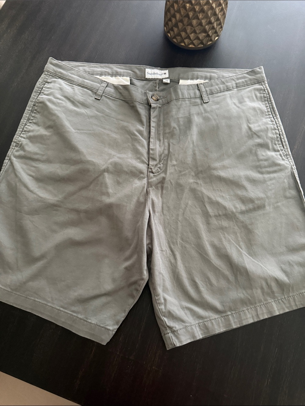Saddlebred Men's Light Gray Flat Front Shorts